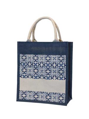 JB16 Jute Bag Navy Blue